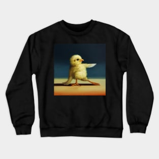 yellow chick exercise 5 Crewneck Sweatshirt